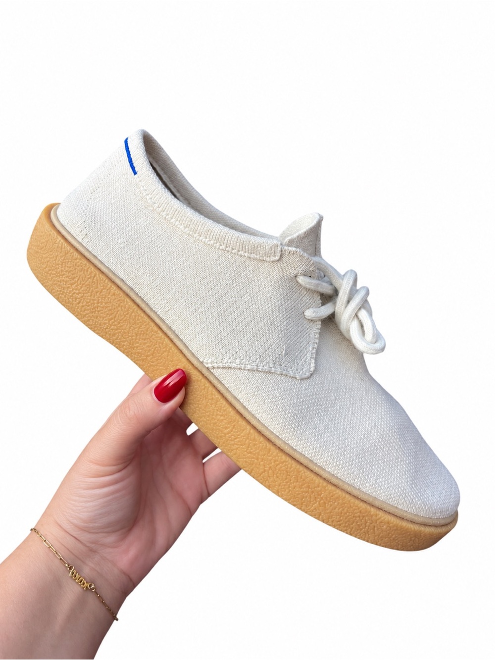 Rothy’s The Monty Shoes Men’s 10 Oat Natural Hemp Knit Lace Up Sneakers